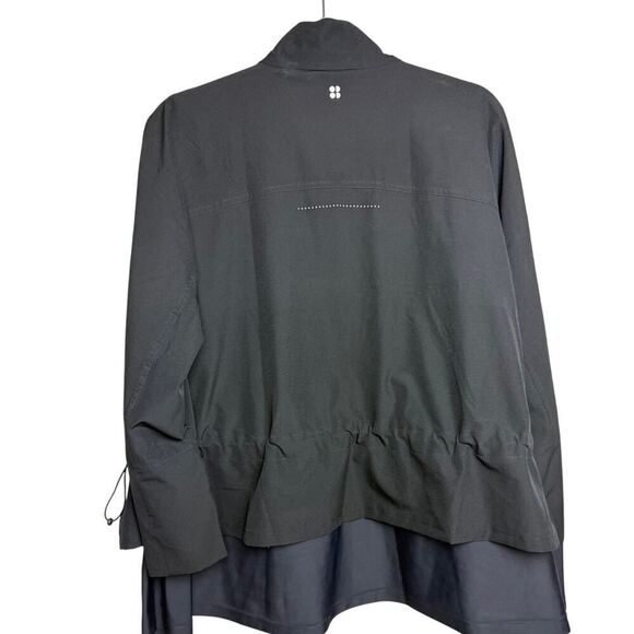 Sweaty Betty Fast Lane Running Zip Up Workout Jacket in Black Sz. 12 - Picture 7 of 7